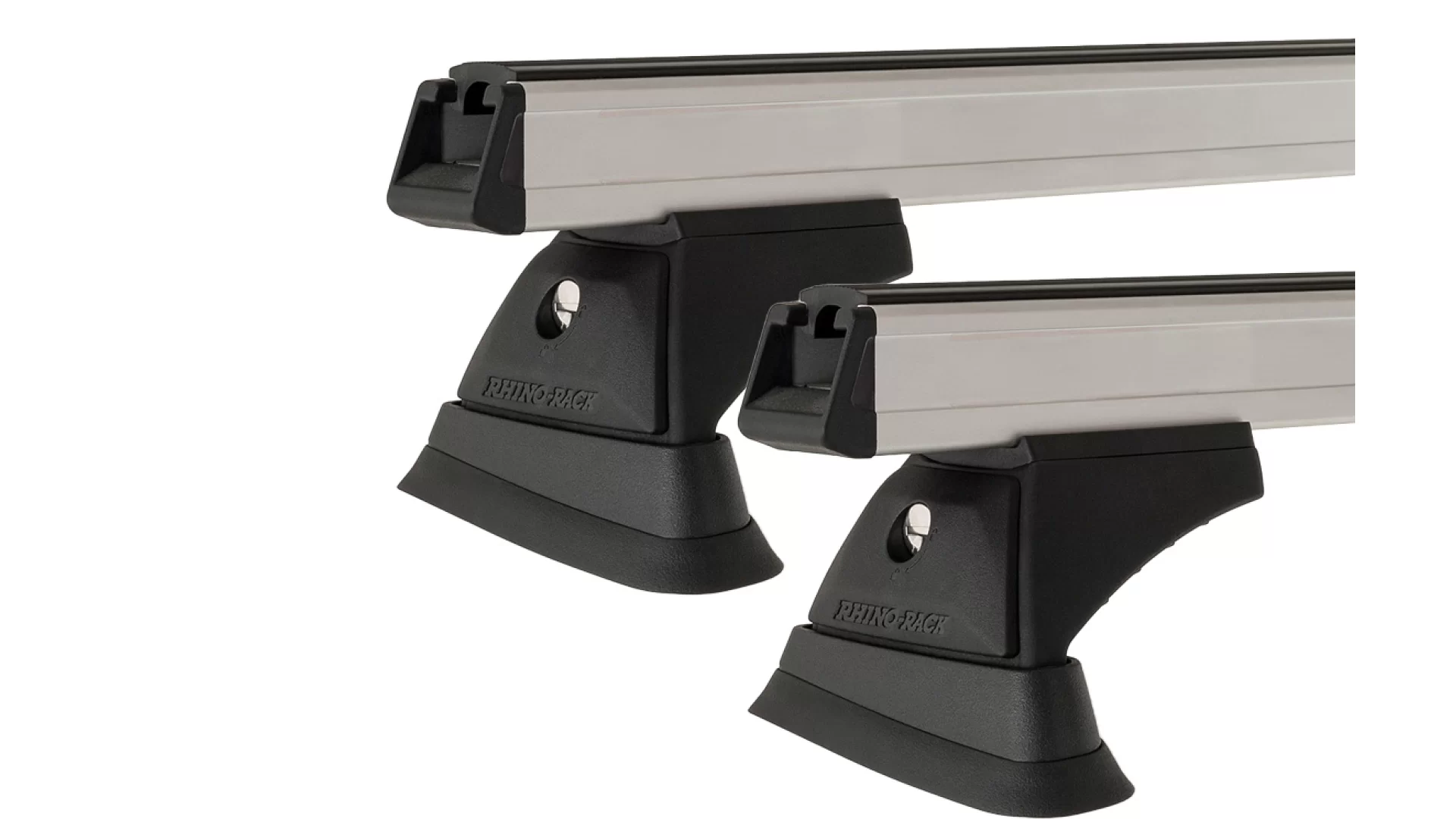 Rhino Rack JA9447 Heavy Duty RCH Silver 2 Bar Roof Rack for FORD Territory 5dr SUV with Flush Roof Rail (2004 onwards)