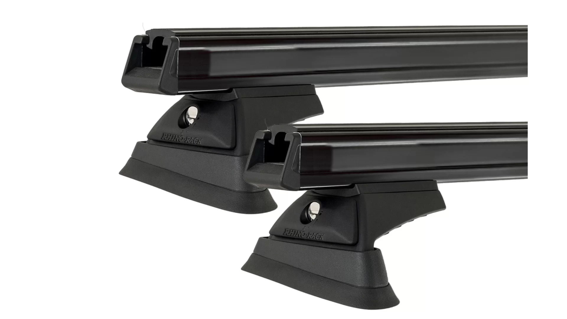 Rhino Rack JB0082 Heavy Duty RCL Trackmount Black 2 Bar Roof Rack for CHRYSLER PT Cruiser 5dr Hatch with Bare Roof (2000 to 2010)