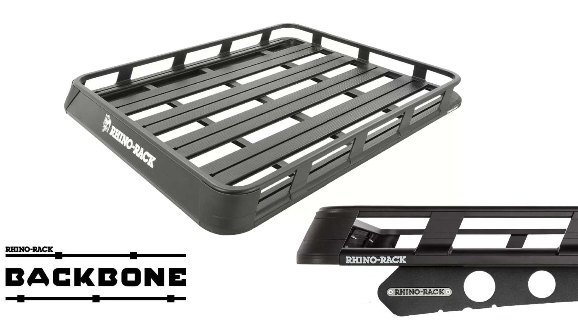 Rhino Rack JA8292 Pioneer Tray (1800mm x 1140mm) for FORD Everest 5dr SUV with Flush Roof Rail (2015 onwards)