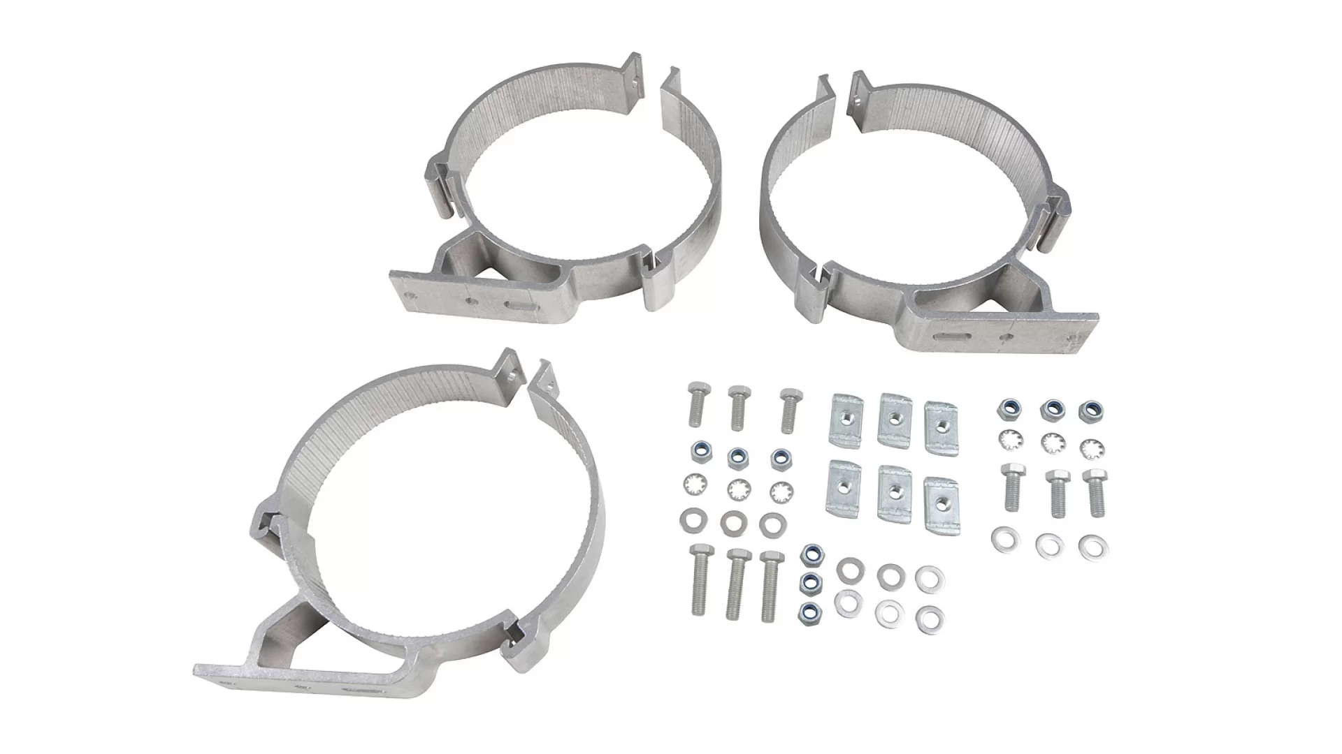 Rhino Rack 150mm Conduit Clamps (x3) - BC3-150 - View 1