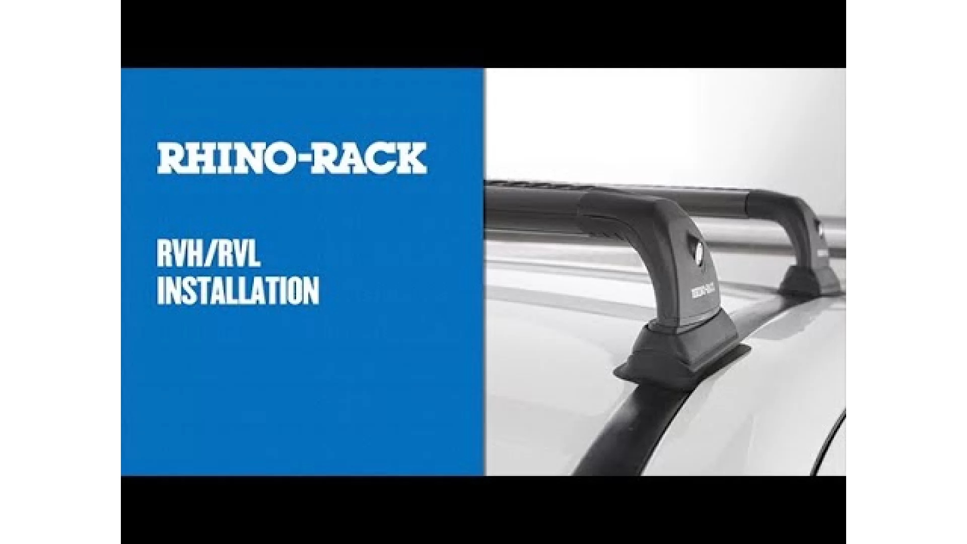Rhino Rack RVP Black 2 Bar Roof Rack RENAULT Kangoo X76 1st Gen 2dr Van 09/04 to 11/10 (RVP11) - View 1