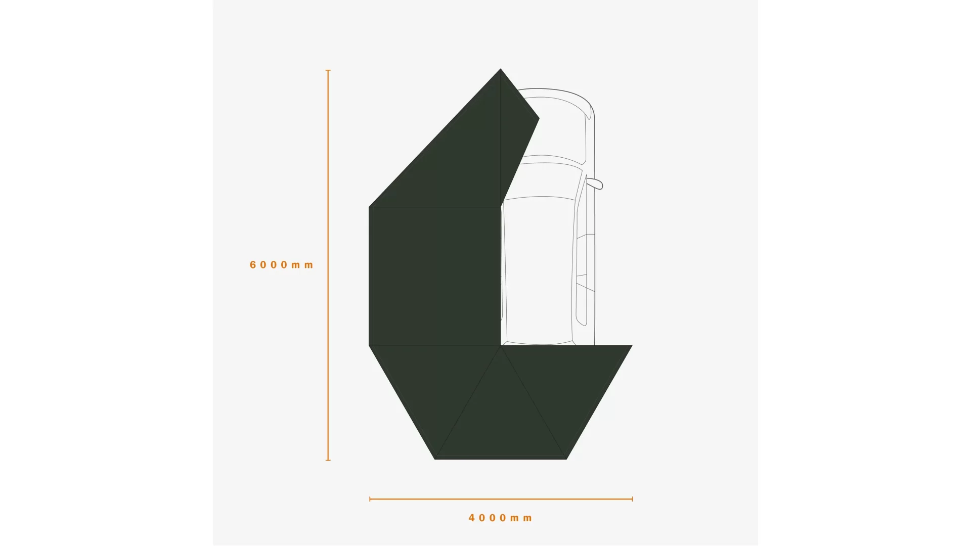 Darche ECO 270 Awning Left - T050801743ECO - View 2