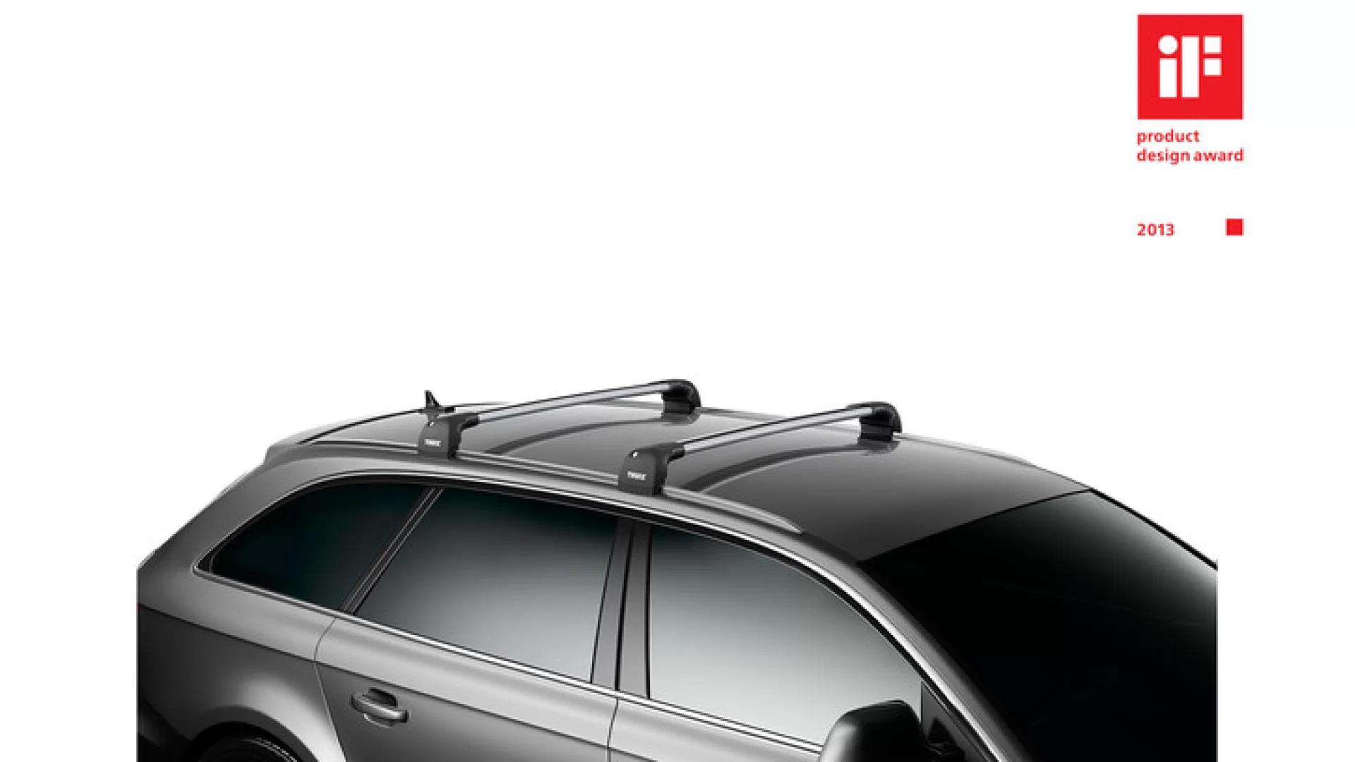 Thule Wingbar Edge Fixedpoint / Solid Roof Rails Silver - 959100  - View 2