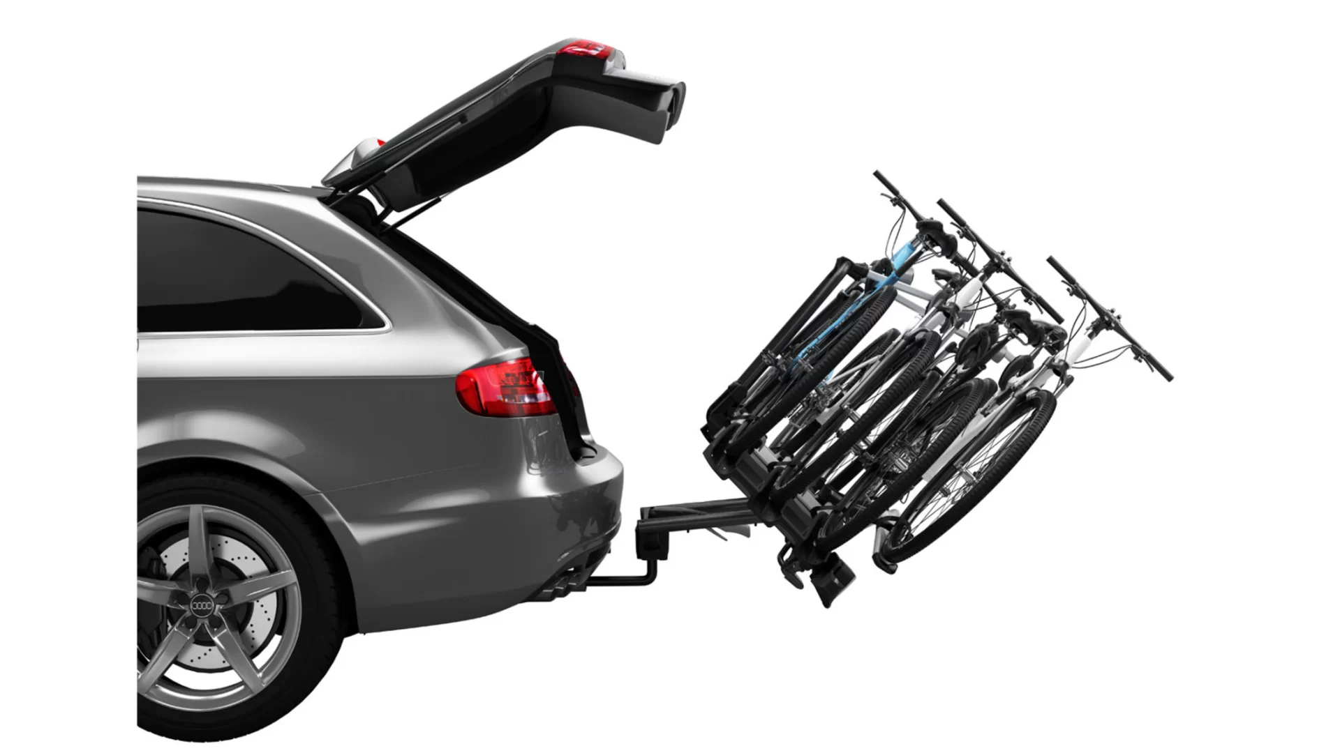 Thule VeloCompact 4 bike tow ball mounted carrier combo - 927002 + 926101 - View 1