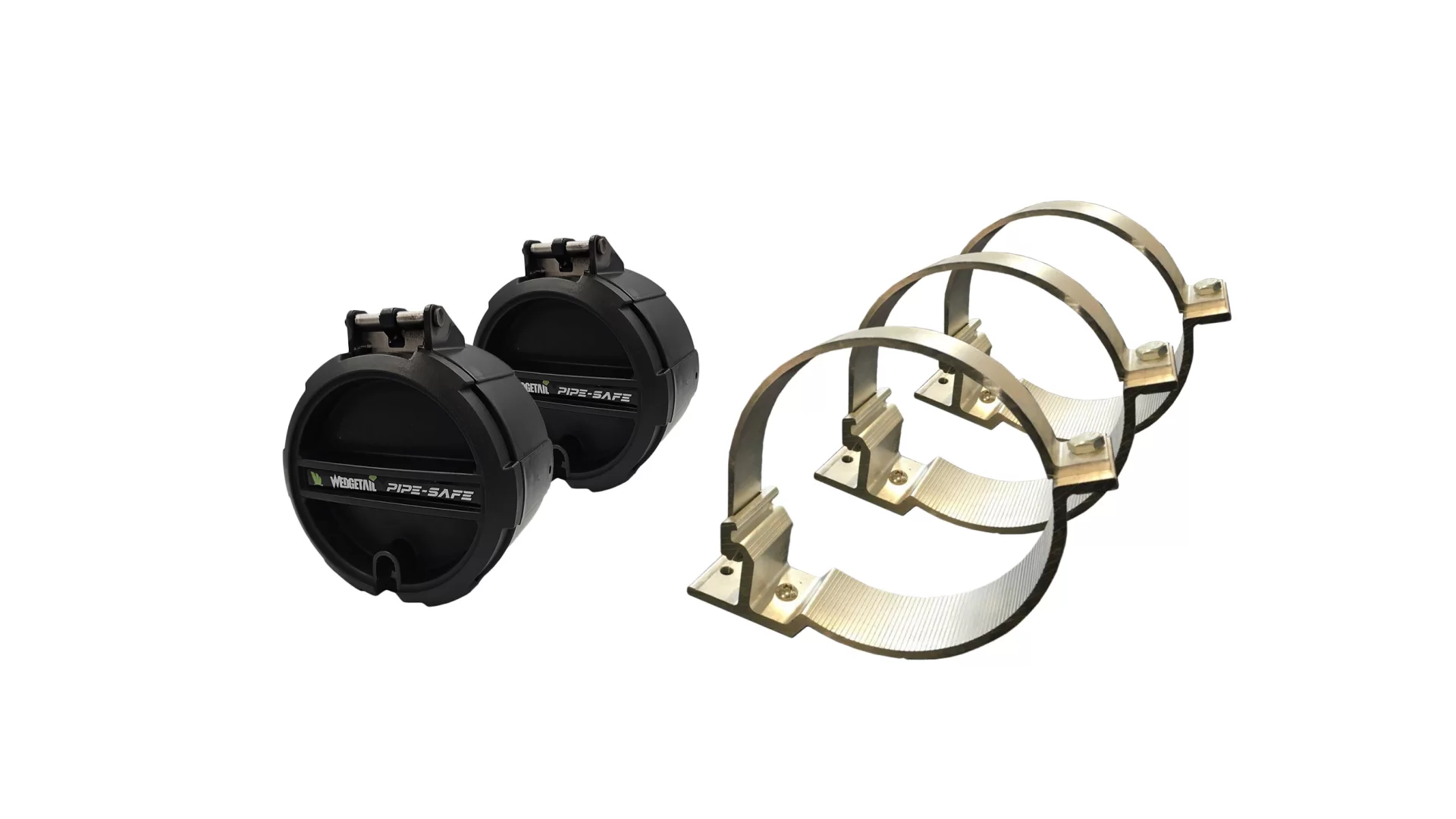 Wedgetail Trade Accessory 3 Brackets Two End Caps No Pipe - Side Mount - RWA-CB1003NP