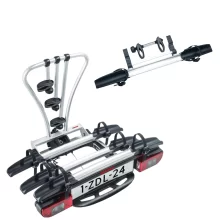 Yakima JustClick 4 bike tow ball mounted carrier combo - 8002494 + 8002488