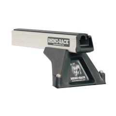 Rhino Rack JA1014 Heavy Duty RLTF Silver 4 Bar Roof Rack for Mercedes Benz Sprinter NCV3 4dr SWB Low Roof with Bare Roof (2006 to 2018) - Factory Point Mount