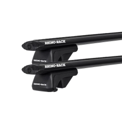 Rhino Rack JA2270 Vortex SX Black 2 Bar Roof Rack for Volkswagen Tiguan 5dr SUV with Raised Roof Rail (2024 onwards) - Raised Rail Mount