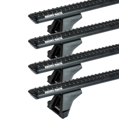Rhino Rack JC-05152 Sportz RLTF Black 4 Bar Roof Rack for Mercedes Benz Vito W639 4dr SWB/LWB Low Roof with Factory Mounting Point (2003 to 2014) - Factory Point Mount