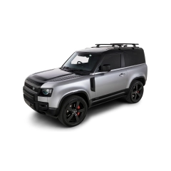 Rhino Rack JC-01594 Vortex RCH-RCL Black 2 Bar Roof Rack for Land Rover Defender 130 Gen2 5dr SUV with Factory Fitted Track (2023 onwards) - Factory Point Mount