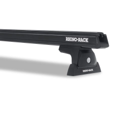 Rhino Rack JA7941 - Heavy Duty RLT600 Ditch Mount Black 1 Bar Roof Rack for DODGE RAM 4dr 4dr Ute from 2010