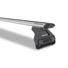 Rhino Rack JA2576 Vortex RL110 Silver 3 Bar Roof Rack suits Toyota Land Cruiser Prado 5dr 90 Series with Bare Roof (1996 to 2002) - Gutter Mount