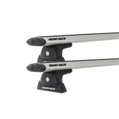 Rhino Rack JA8792 Vortex RLT600 Ditch Mount Silver 2 Bar Roof Rack for IVECO Daily 4dr Ute with Bare Roof (2016 onwards)