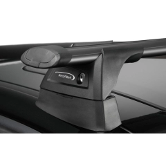 Yakima Aero ThruBar Black 1 Bar Roof Rack for FOTON Tunland Single Cab 2dr Ute with Bare Roof (2012 onwards)