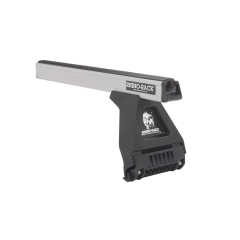 Rhino Rack JA0720 Heavy Duty RL150 Silver 2 Bar Roof Rack suits Toyota Tarago R20-R30 5dr Van with Bare Roof (1983 to 1990) - Gutter Mount