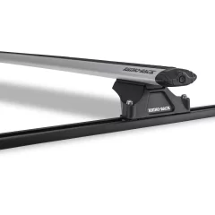 Rhino Rack JA8699 Vortex RLTP Trackmount Silver 2 Bar Roof Rack for Mitsubishi Starwagon WA 5dr Wagon with Rain Gutter (1994 to 2003) - Track Mount
