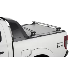 Rhino Rack JA6217 - Vortex RLT600 Silver 2 Bar Roof Rack for FORD Ranger 4dr 4dr Ute from 2012