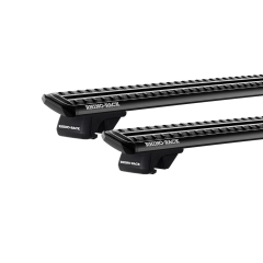 Rhino Rack JC-04089 Sportz SX Black 2 Bar Roof Rack for Volvo V60 5dr Wagon with Raised Roof Rail (2010 to 2018) - Raised Rail Mount