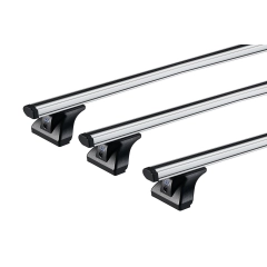 CRUZ Cargo Silver 3 Bar Roof Rack for Iveco Daily 3520/H2 - 3 fixpoint (10.8 m3) SWB High Roof with Factory Mounting Point (2014 onwards) - Factory Point Mount
