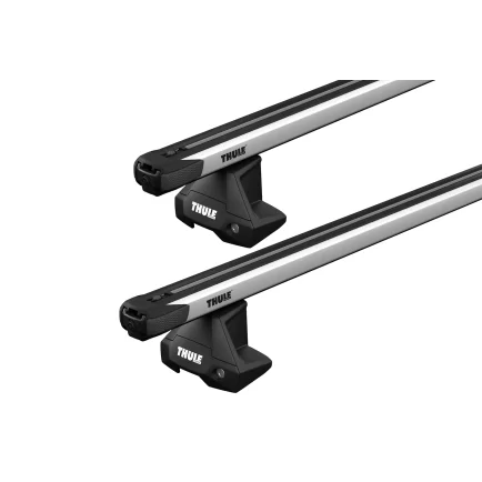Thule SlideBar Evo Silver 2 Bar Roof Rack