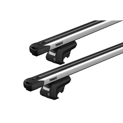 Thule 7104 SlideBar Evo Silver 2 Bar Roof Rack