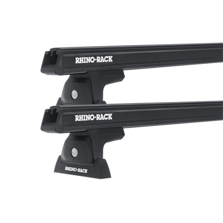 Rhino Rack JA7945 Heavy Duty RLT600 Ditch Mount Black 2 Bar Roof Rack