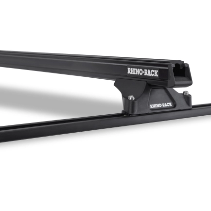 Rhino Rack JA8704 Heavy Duty RLTP Trackmount Black 2 Bar Roof Rack