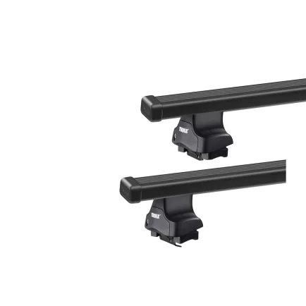 Thule 754 SquareBar Evo Black 2 Bar Roof Rack