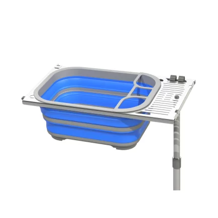 Kaon Kitchenette Extension Natural Stainless To Suit Kaon Tables (KS0708)