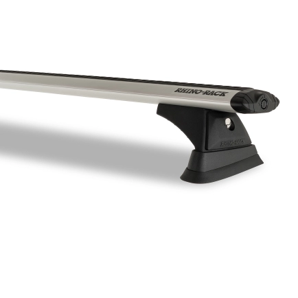 Rhino Rack JA9589 Vortex RCH Silver 3 Bar Roof Rack for Lexus LX470 5dr SUV with Raised Roof Rail (1998 to 2007) - Factory Point Mount