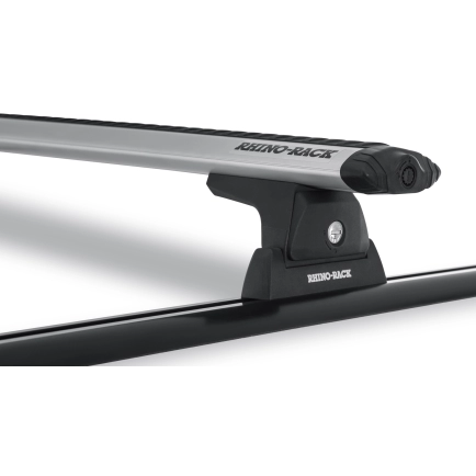 Rhino Rack JA8353 - Vortex RLT600 Trackmount Silver 2 Bar Roof Rack for NISSAN Navara 4dr 4dr Ute from 2021