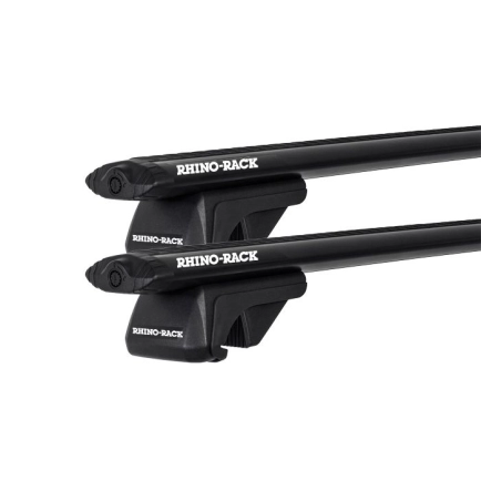 Rhino Rack JA2270 Vortex SX Black 2 Bar Roof Rack for Volkswagen Tiguan 5dr SUV with Raised Roof Rail (2024 onwards) - Raised Rail Mount