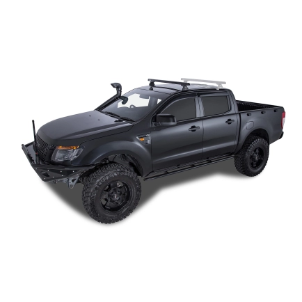 Ford Ranger PX (Double Cab) | Heavy Duty RLT600 Black 1 Bar Front Roof Rack | Rhino-Rack