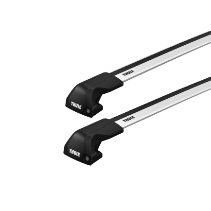 Thule WingBar Edge Black 2 Bar Roof Rack for Isuzu MU-X LS-T Gen2 5dr SUV with Flush Roof Rails (2021 onwards) - Flush Rail Mount