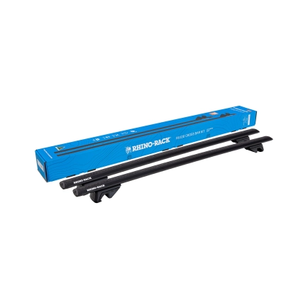 Rhino Rack RXB1VA137 RX100 Cross Bar Kit for Jeep Cherokee KK 5dr SUV with Raised Roof Rail (2008 to 2013) - Raised Rail Mount