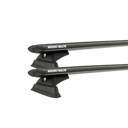 Rhino Rack JA9941 Vortex RCL Black 2 Bar Roof Rack for ISUZU D-Max 4dr Ute with Flush Roof Rail (2020 onwards)