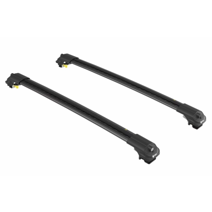 Turtle Air1 Black 2 Bar for Mazda Mazda 6 GJ-GL 5dr Wagon with Raised Roof Rail (2012 onwards)