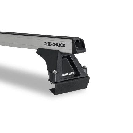 Rhino Rack JA1028 - Heavy Duty RLTF Silver 2 Bar Roof Rack for ISUZU F-Series 2dr 4dr Truck from 1986