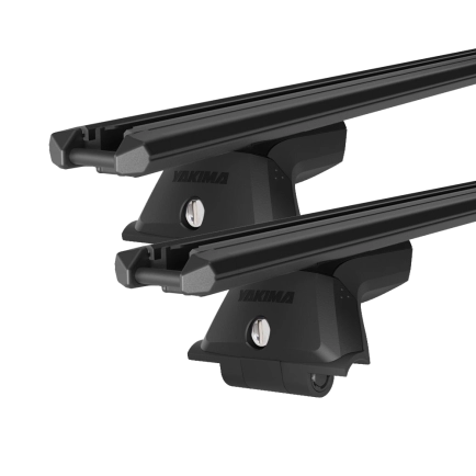Yakima TrimHD SkyLine Black 2 Bar Roof Rack for Porsche Panamera 4dr Sedan with Bare Roof (2009 to 2016) - Factory Point Mount