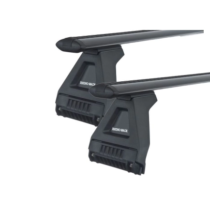 Rhino Rack JA2494 Vortex RL150 Black 2 Bar Roof Rack for TOYOTA 4 Runner 5dr SUV with Rain Gutter (1984 to 1989)