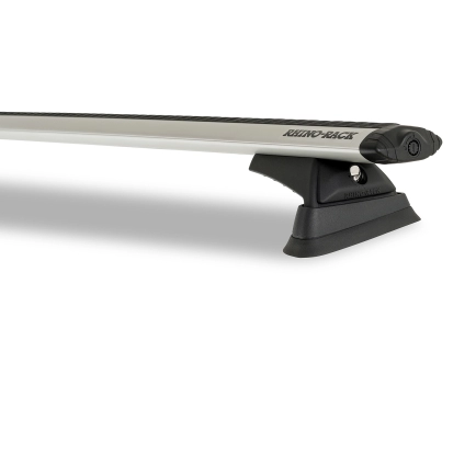 Rhino Rack JC-01411 Vortex RCL Silver 3 Bar Roof Rack for Land Rover Defender 110 Gen2 5dr SUV with Factory Fitted Track (2020 onwards) - Factory Point Mount