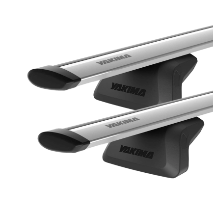 Yakima JetStream SightLine Silver 2 Bar Roof Rack for MG ZS EV 5dr SUV with Flush Roof Rail (2024 onwards) - Flush Rail Mount