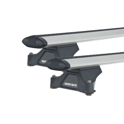 Rhino Rack JA2936 Vortex RLTP Silver 2 Bar Roof Rack for FIAT Ducato 2dr SWB Low Roof with Factory Mounting Point (2002 to 2007)