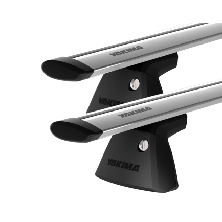 Yakima JetStream Thru bar Silver 2 Bar Roof Rack for LEXUS GS 4dr Sedan with Bare Roof (2012 to 2016)