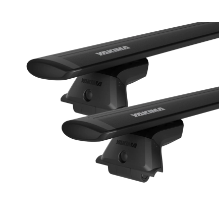 Yakima JetStream Thru bar Black 2 Bar Roof Rack for MAZDA CX-3 5dr SUV with Factory Mounting Point (2015 to 2021)
