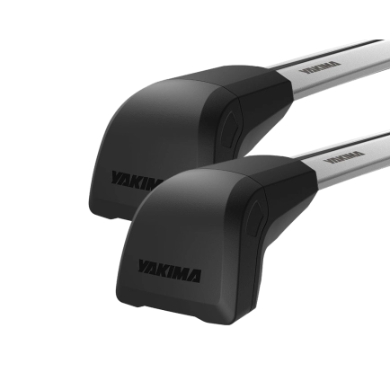 Yakima JetStream FX Silver 2 Bar Roof Rack for Lexus IS 4dr Sedan with Bare Roof (2005 to 2013) - Clamp Mount