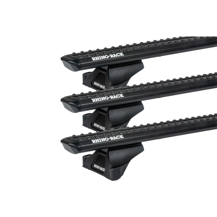 Rhino Rack JC-04225 Sportz RLTP Black 3 Bar Roof Rack for Citroen Berlingo I 2dr SWB with Bare Roof (1996 to 2008) - Factory Point Mount