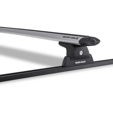 Rhino Rack JA8715 - Vortex RLT600 Trackmount Silver 2 Bar Roof Rack for FORD F350 4dr 4dr Ute from 2008