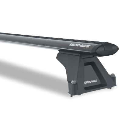 Rhino Rack JA2251 Vortex RLTF Black 2 Bar Roof Rack for Holden Commodore VT-VZ 5dr Wagon with Rain Gutter (1997 to 2007) - Factory Point Mount