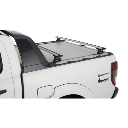 Rhino Rack JA6217 - Vortex RLT600 Silver 2 Bar Roof Rack for FORD Ranger 4dr 4dr Ute from 2012